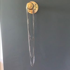 Gunmetal  long Necklace.